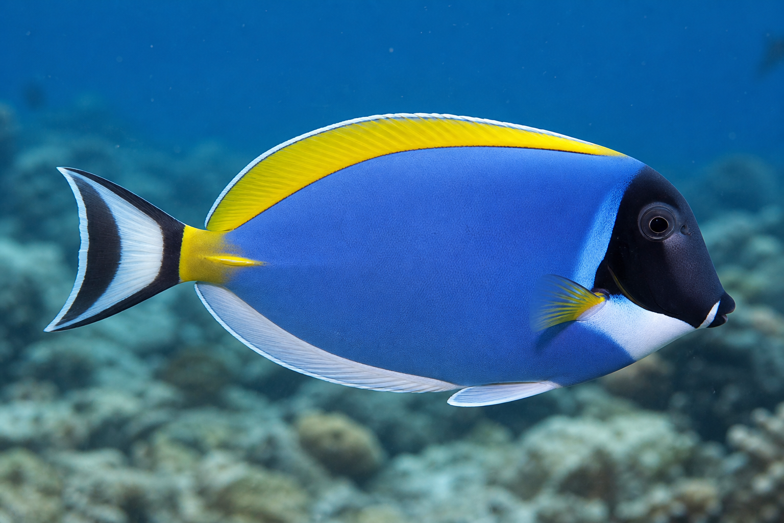 Weißkehl-Doktorfisch (Acanthurus leucosternon)