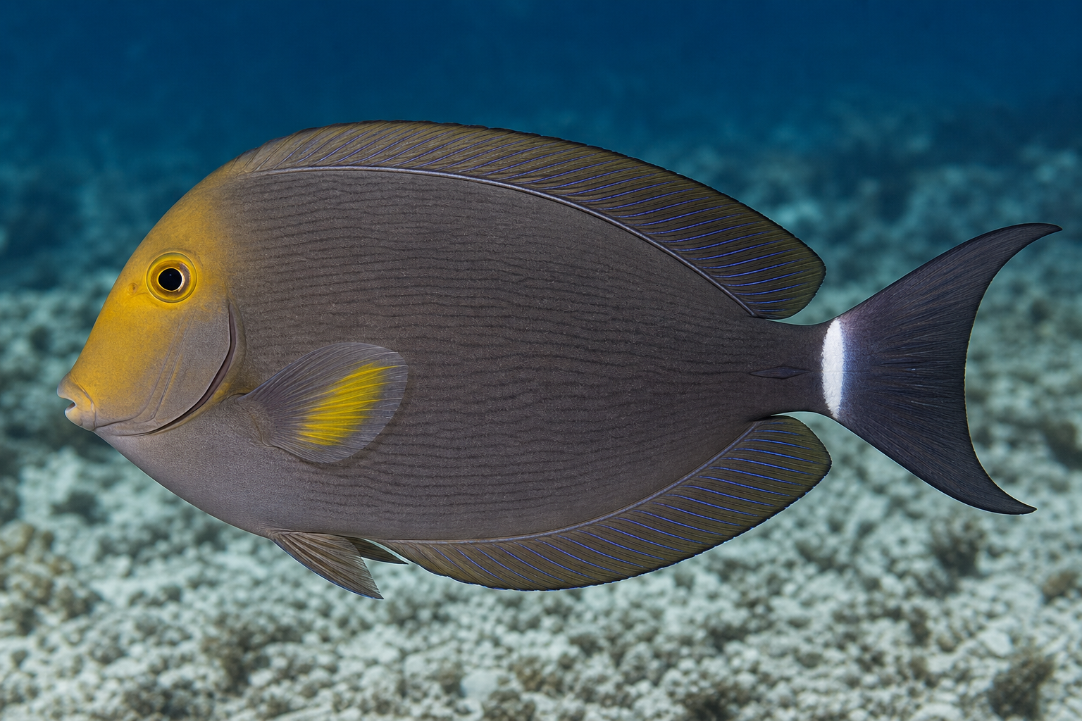 Chirurgien à nageoires jaunes (Acanthurus xanthopterus)