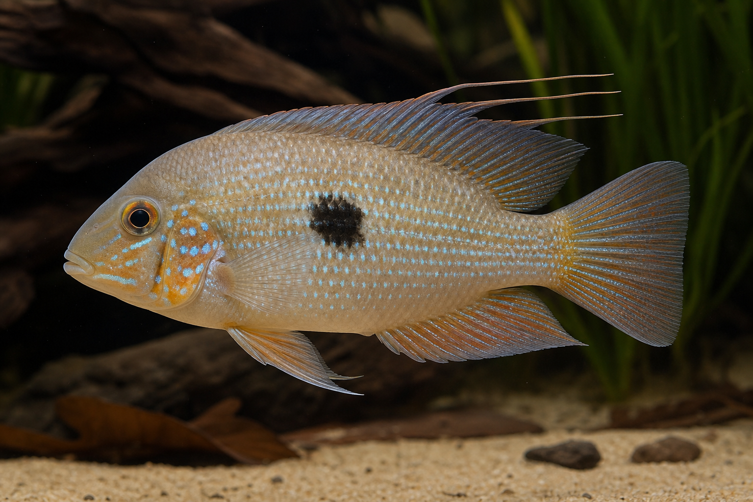 Acara filamentoso (Acarichthys heckelii)