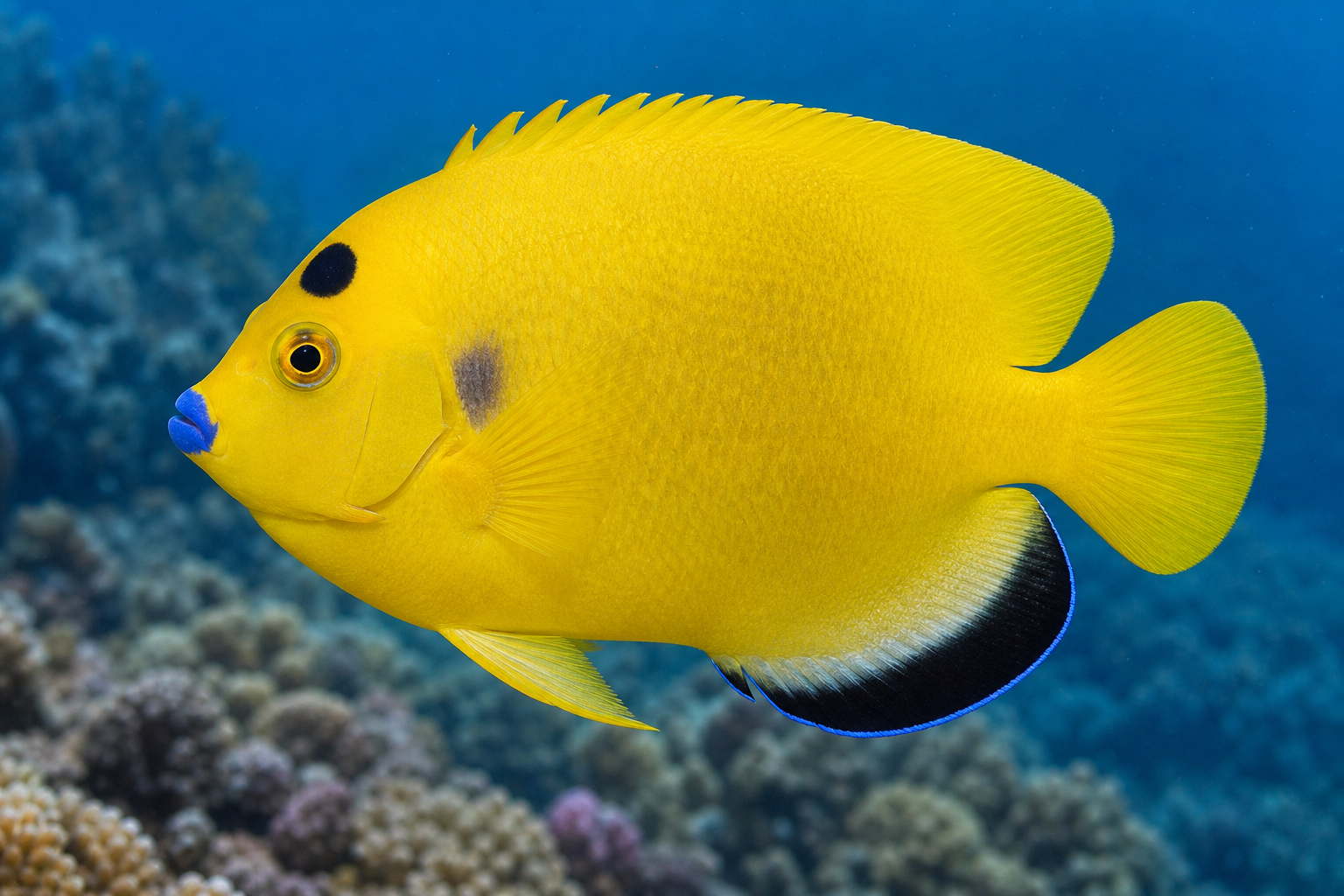 Ange à trois taches (Apolemichthys trimaculatus)