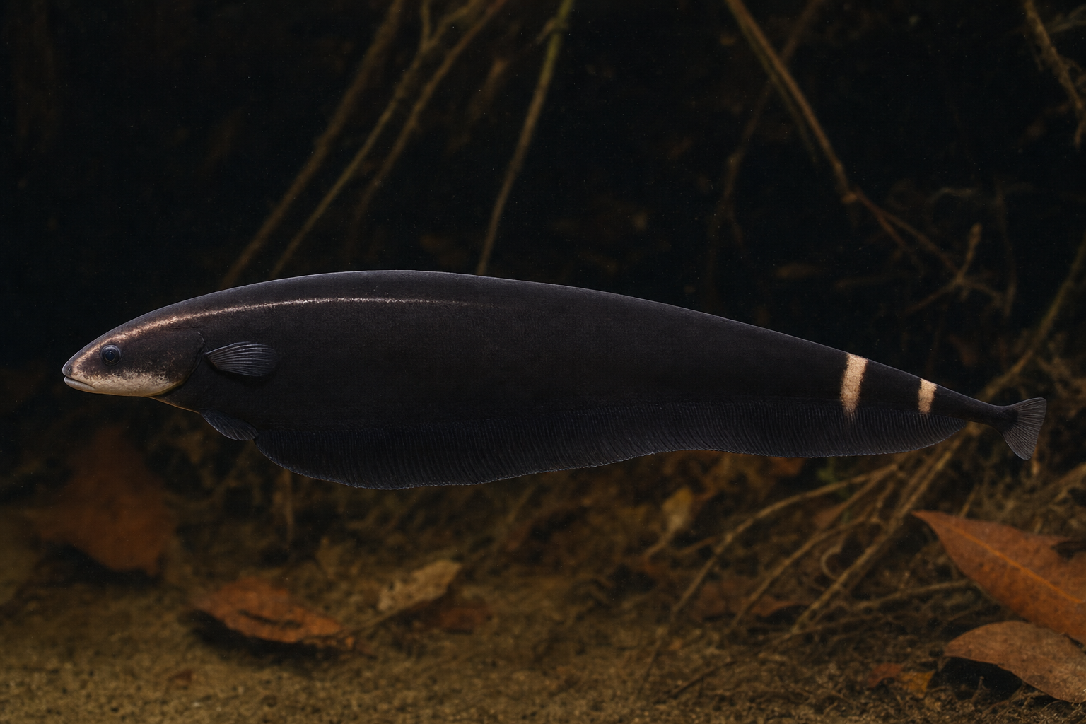 Black ghost knifefish