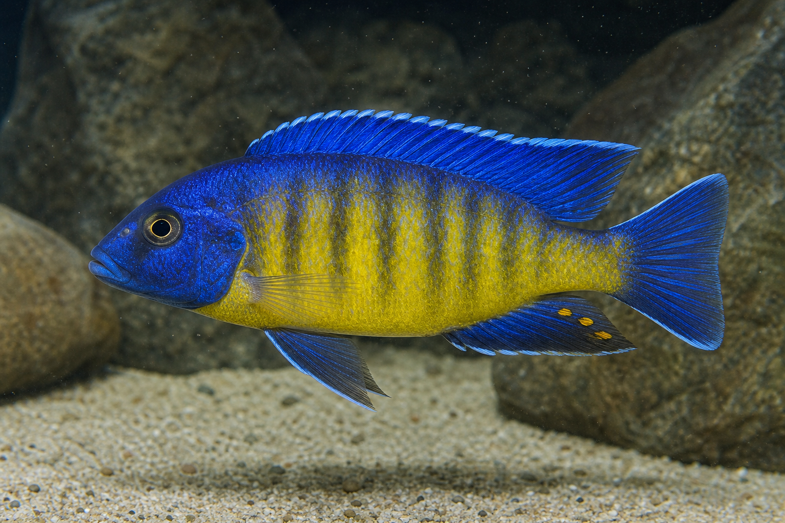 Grant's peacock cichlid (Aulonocara stuartgranti)