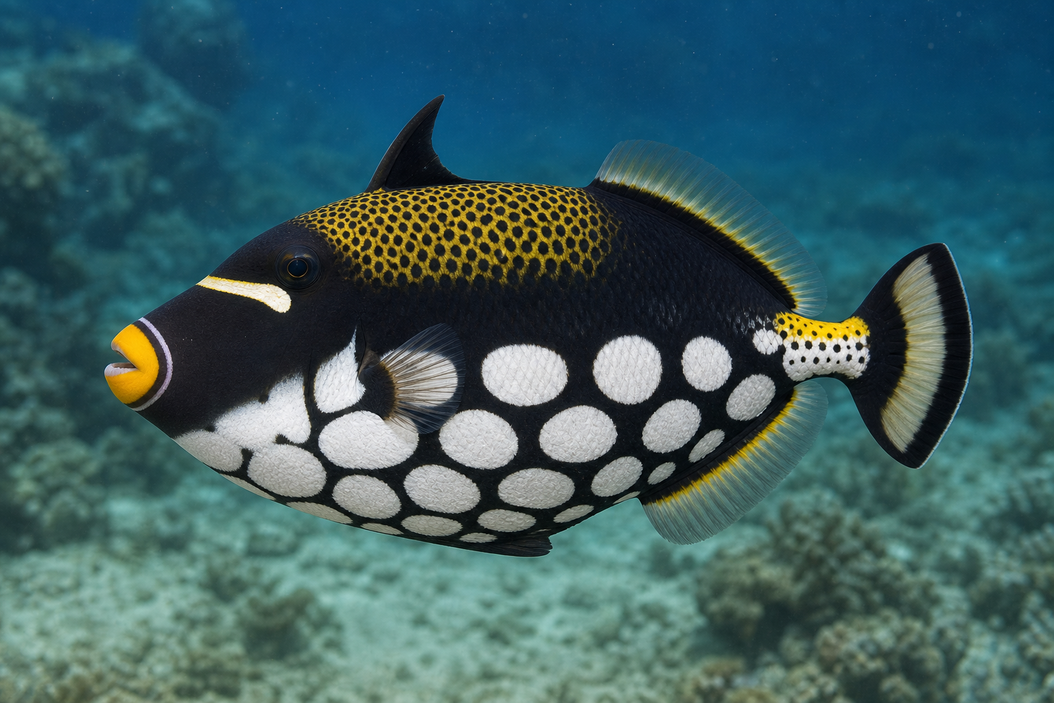 Rogatnica jasnoplama (Balistoides conspicillum)