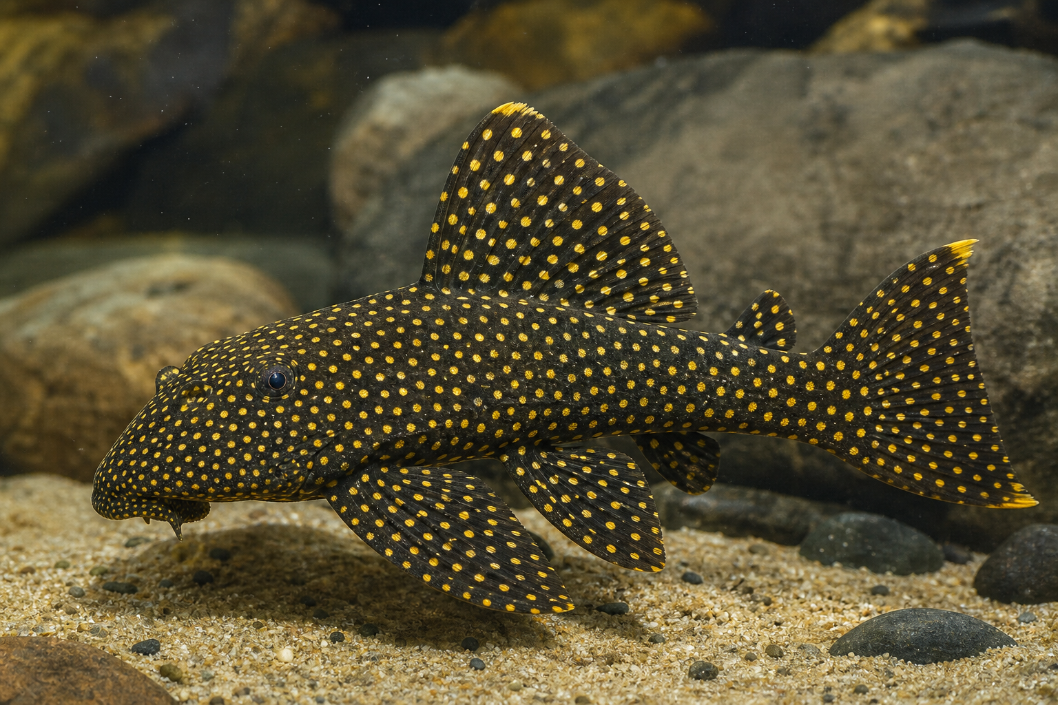 Pleco pepita de oro (Baryancistrus xanthellus)