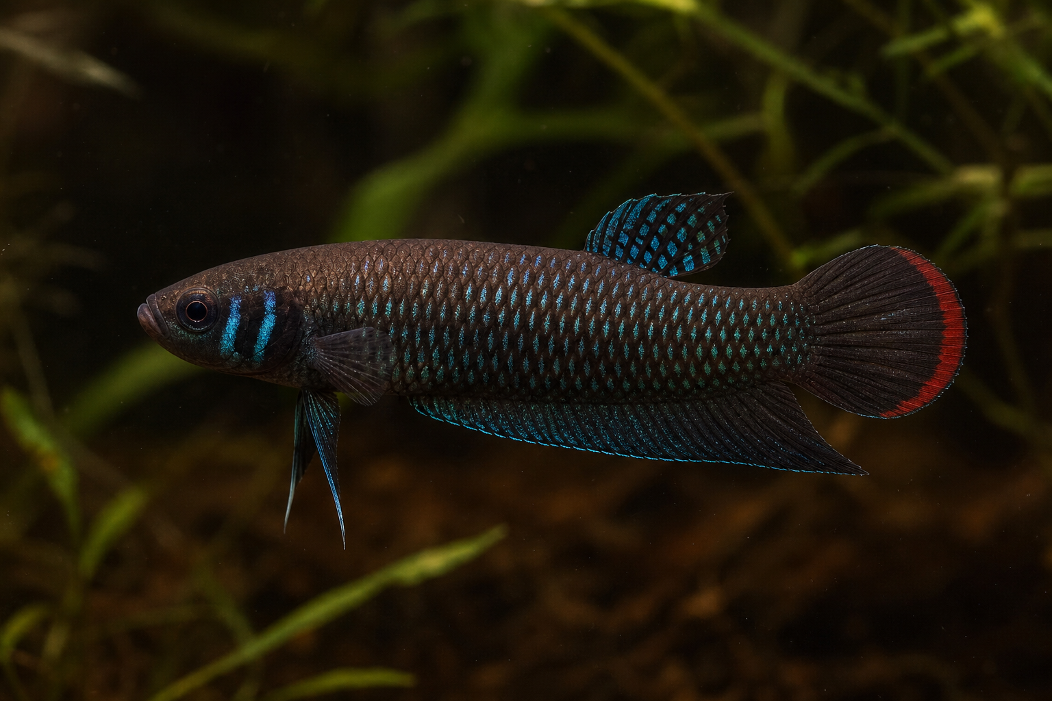 Vreedzame betta (Betta imbellis)