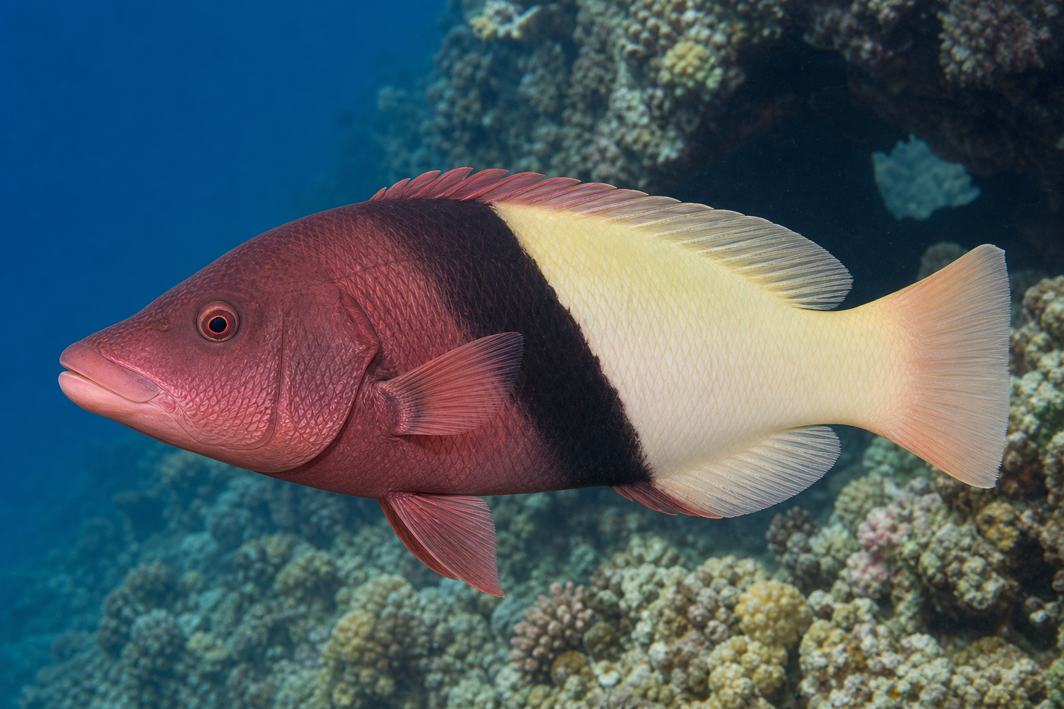 Zweifarbiger Schweinslippfisch (Bodianus mesothorax)