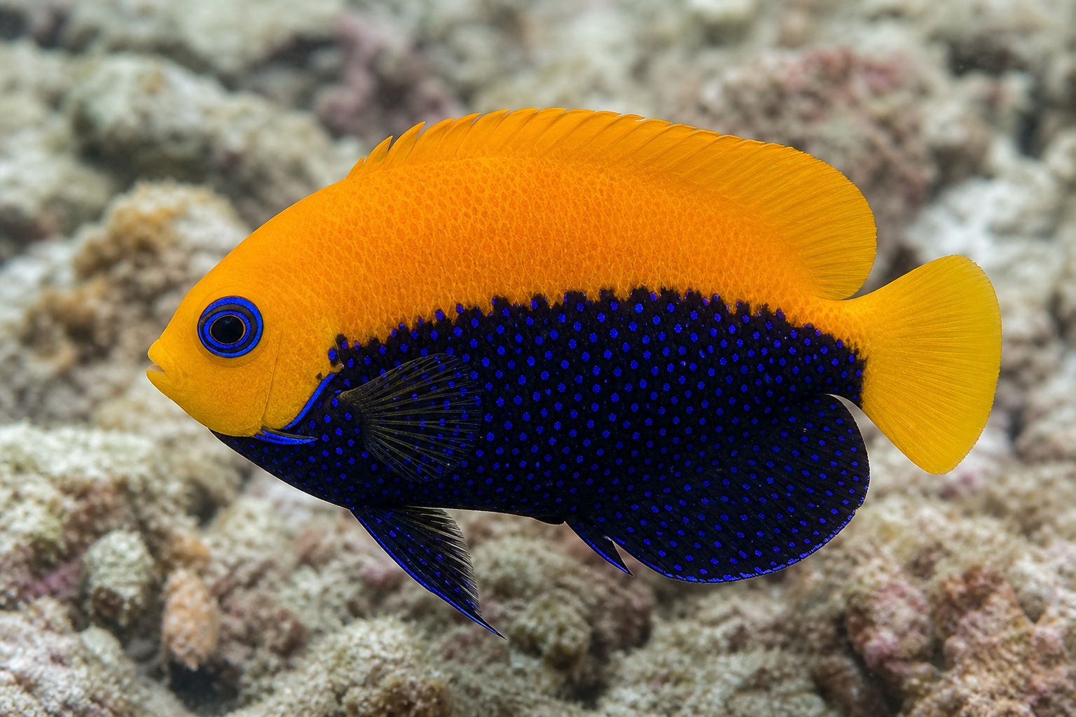 African flameback angelfish