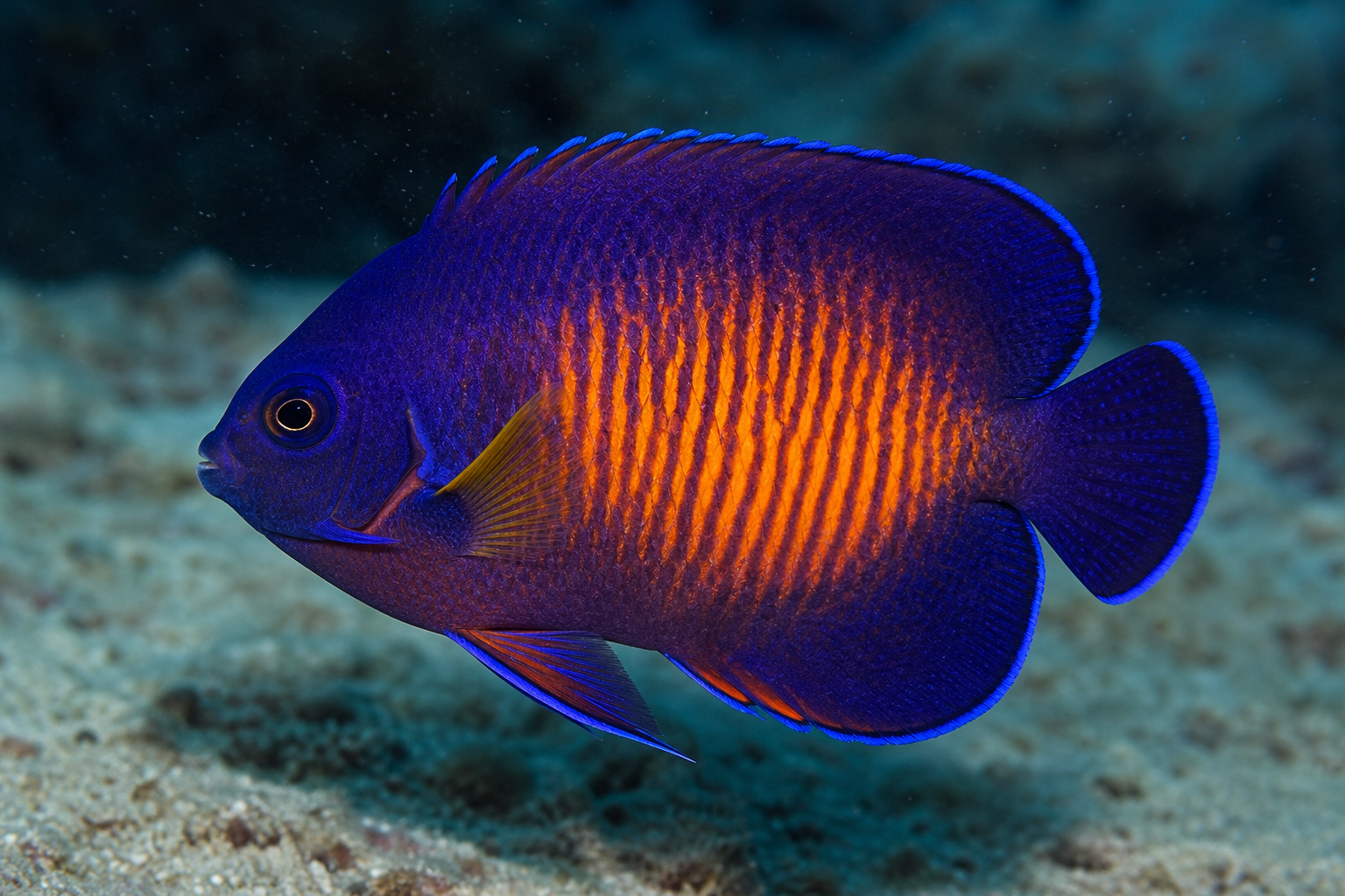 Coral beauty angelfish