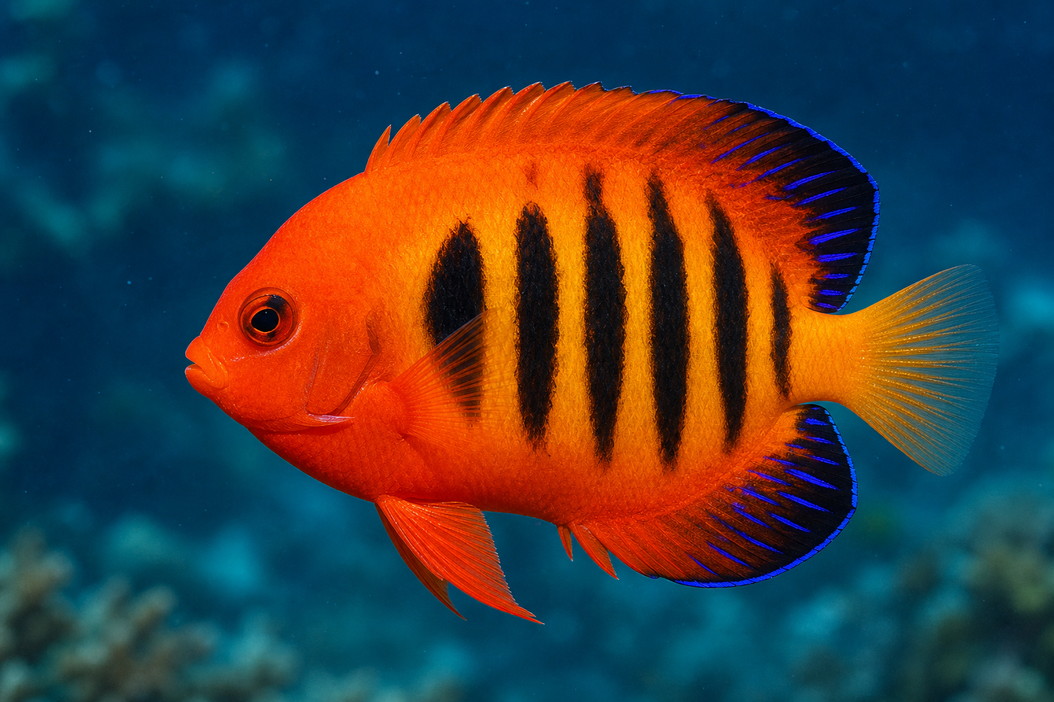 Flame angelfish (Centropyge loriculus)