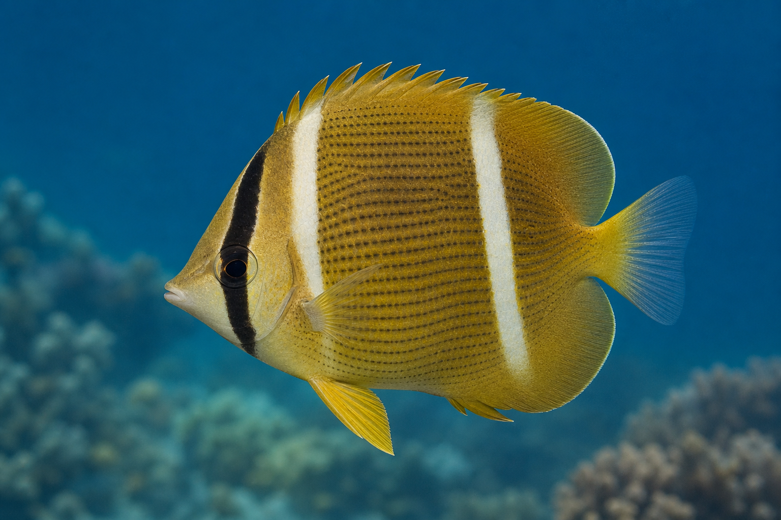 Klein's butterflyfish (Chaetodon kleinii)