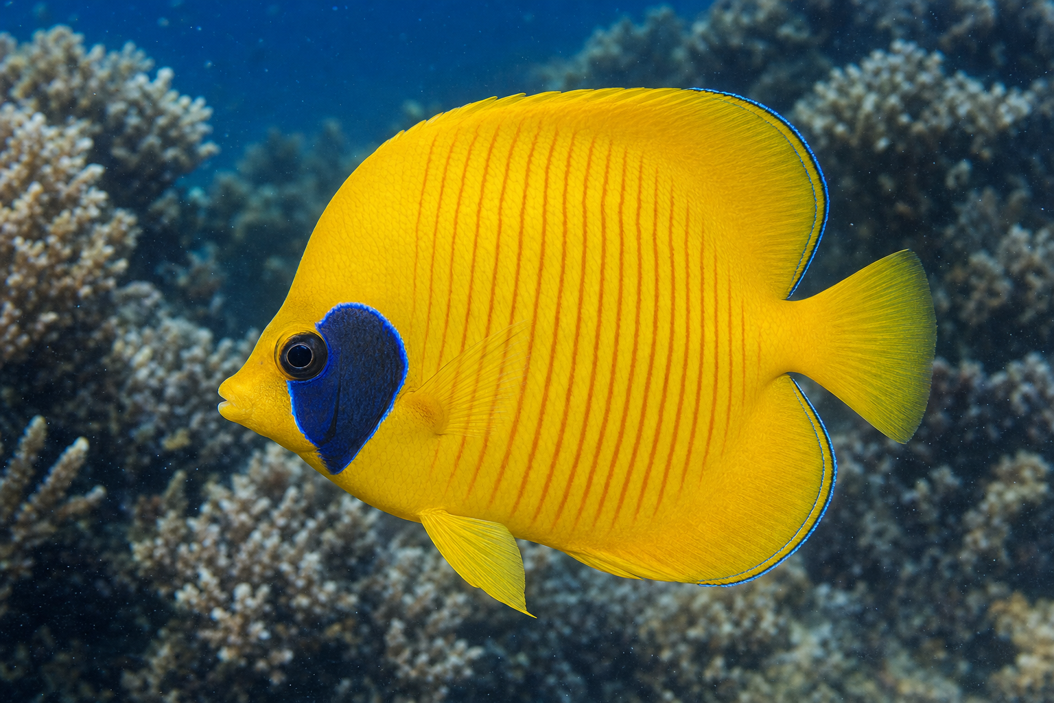 Goldener Falterfisch