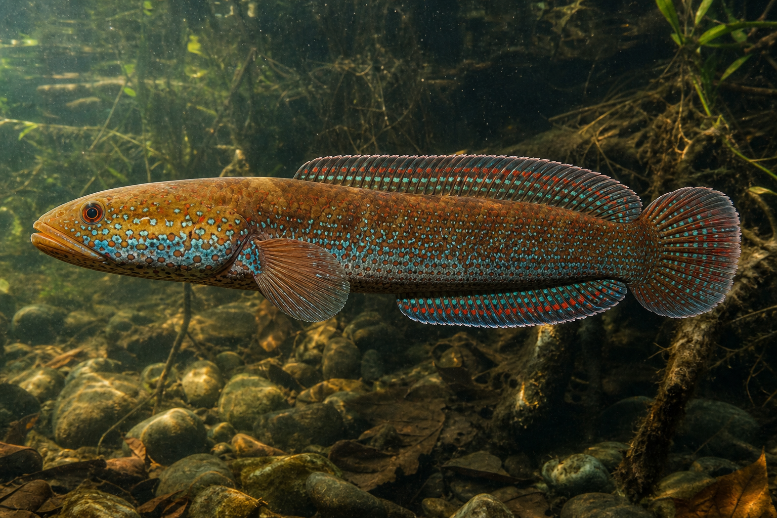 Wężogłów tęczowy (Channa bleheri)