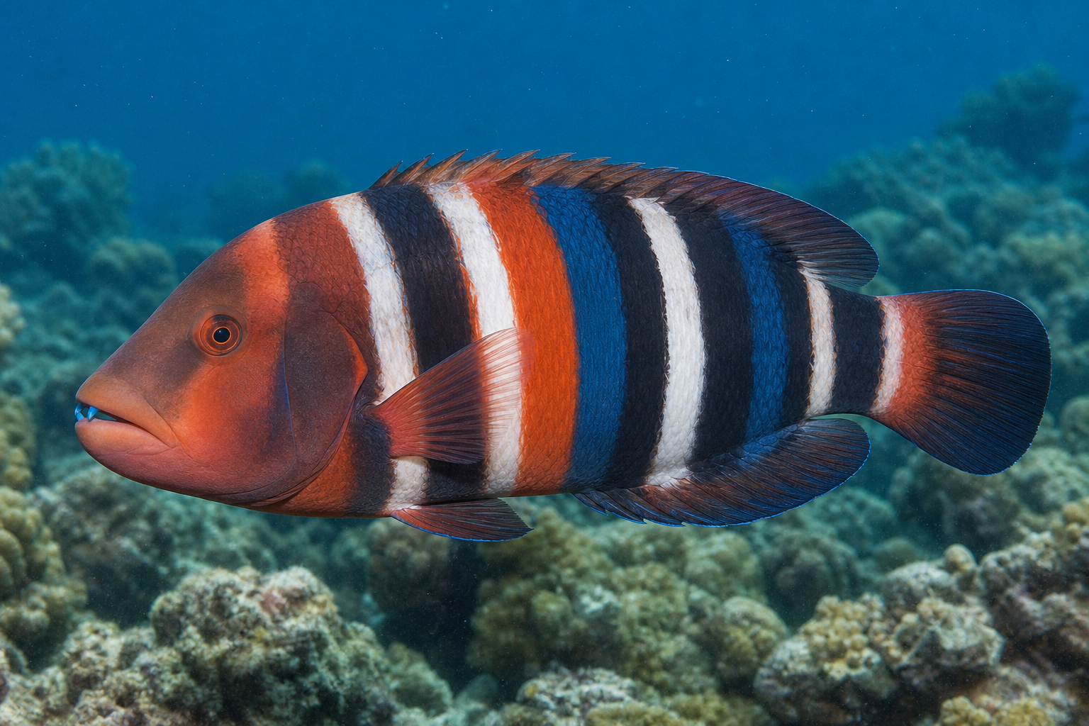 Harlequin tuskfish