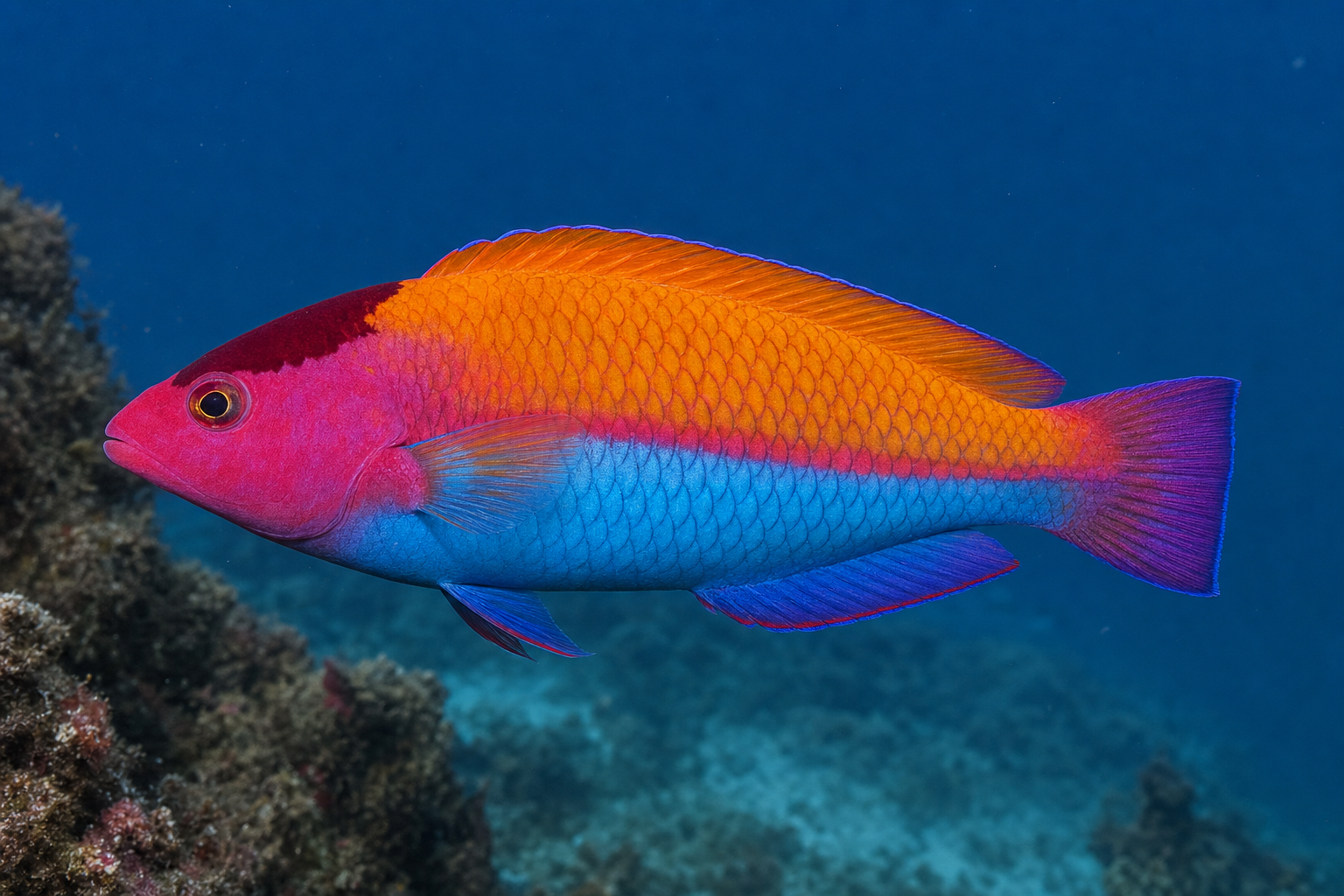 Orange-back fairy wrasse