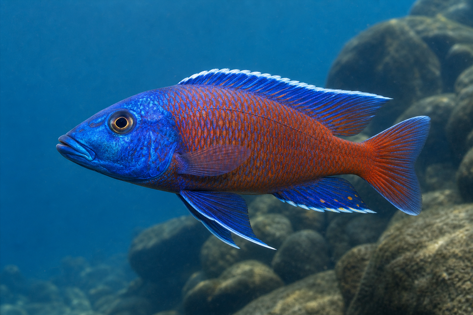Kadango-Rotflossenbuntbarsch (Copadichromis borleyi)
