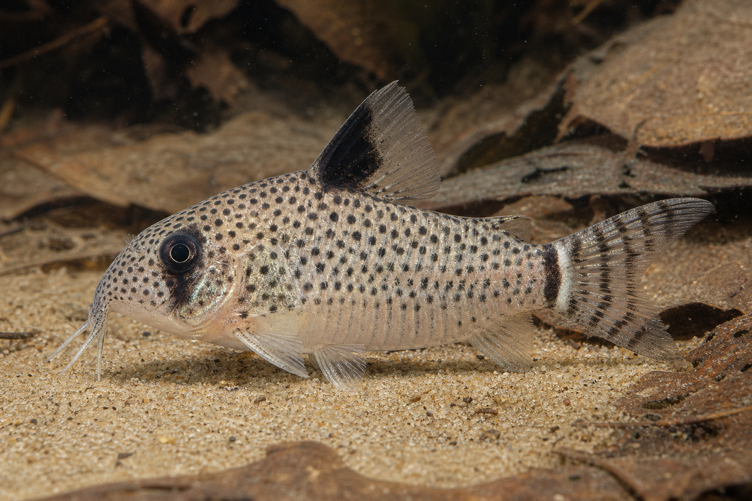 Corydoras leucomelas (Corydoras leucomelas)