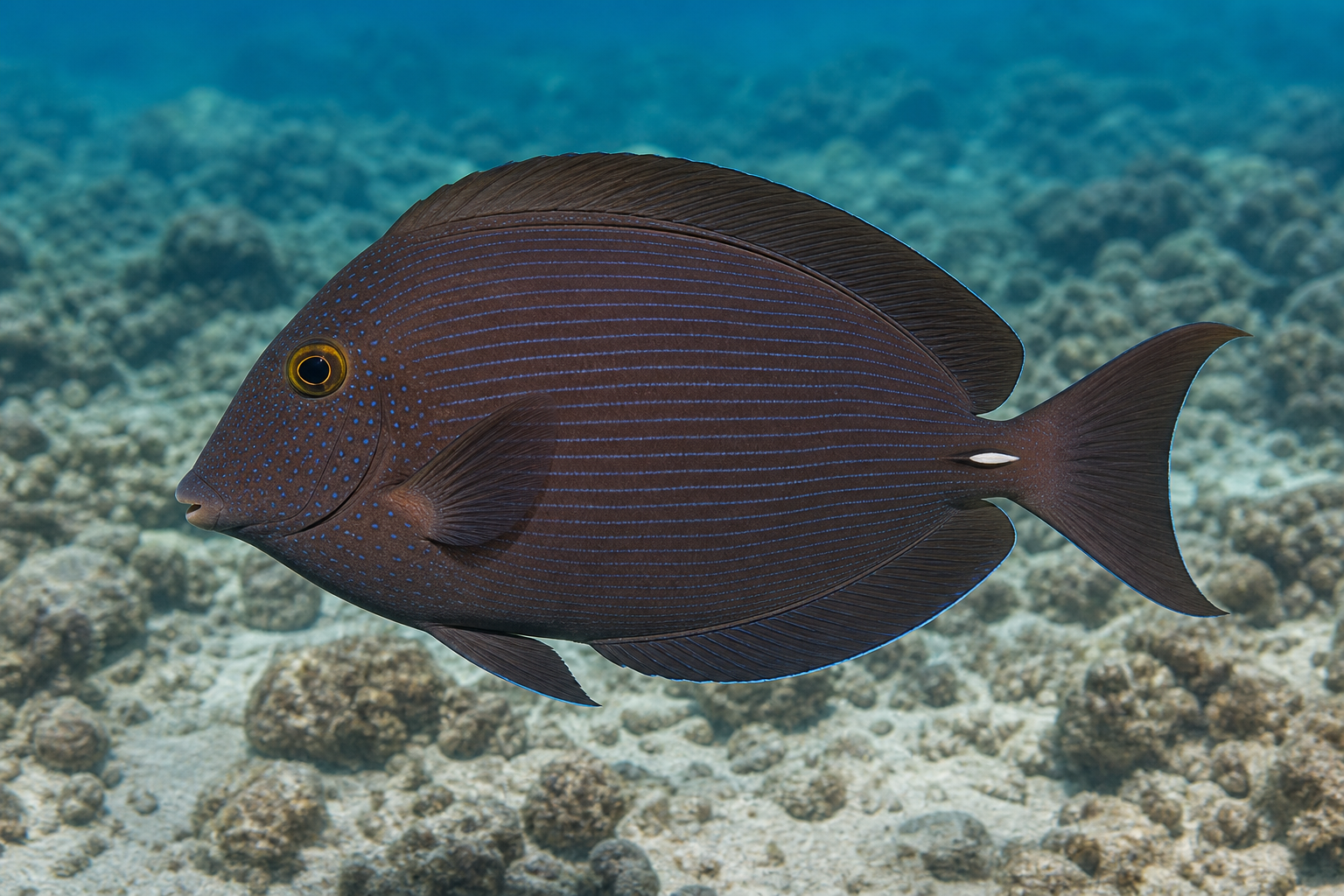 Peixe-cirurgião-de-Kole (Ctenochaetus strigosus)