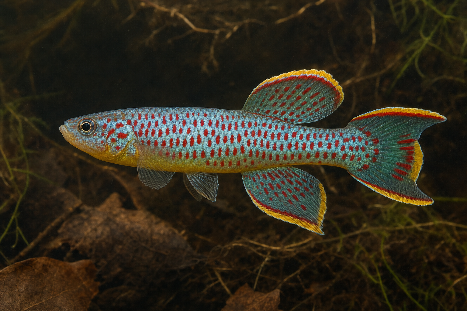 Stahlblauer Prachtkärpfling (Fundulopanchax gardneri)