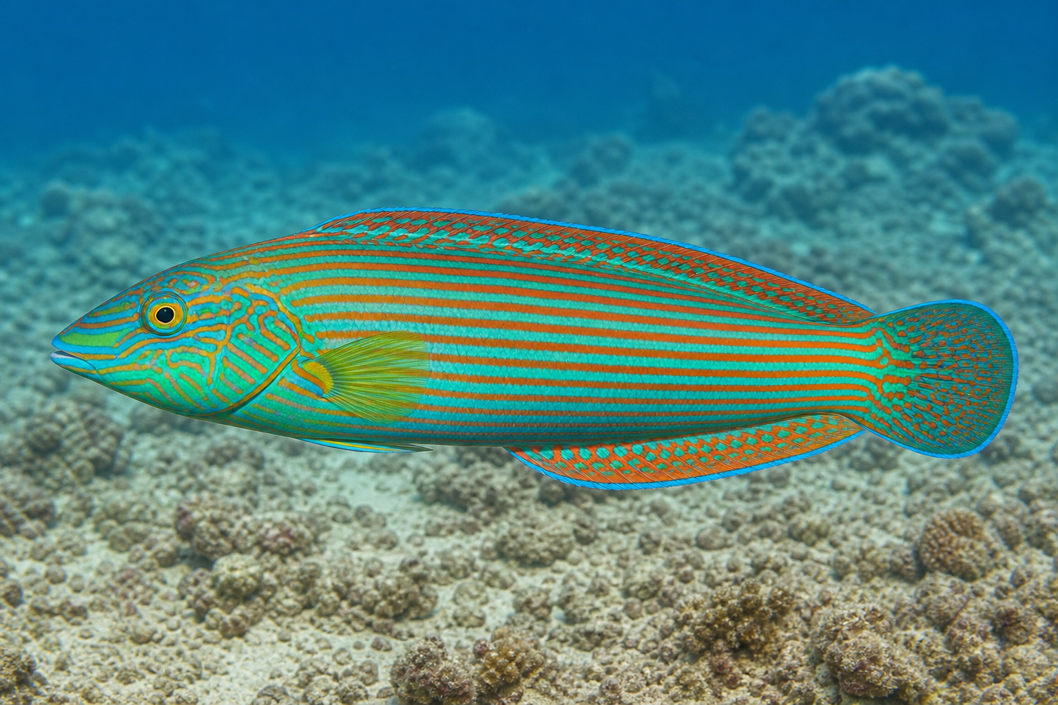 Labride dalla macchia caudale (Halichoeres melanurus)
