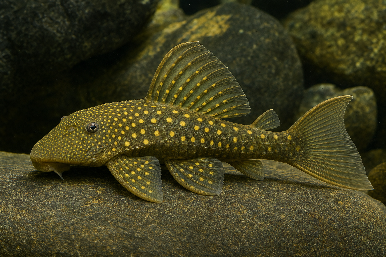 Pleco Green Phantom (L200) (Hemiancistrus subviridis)