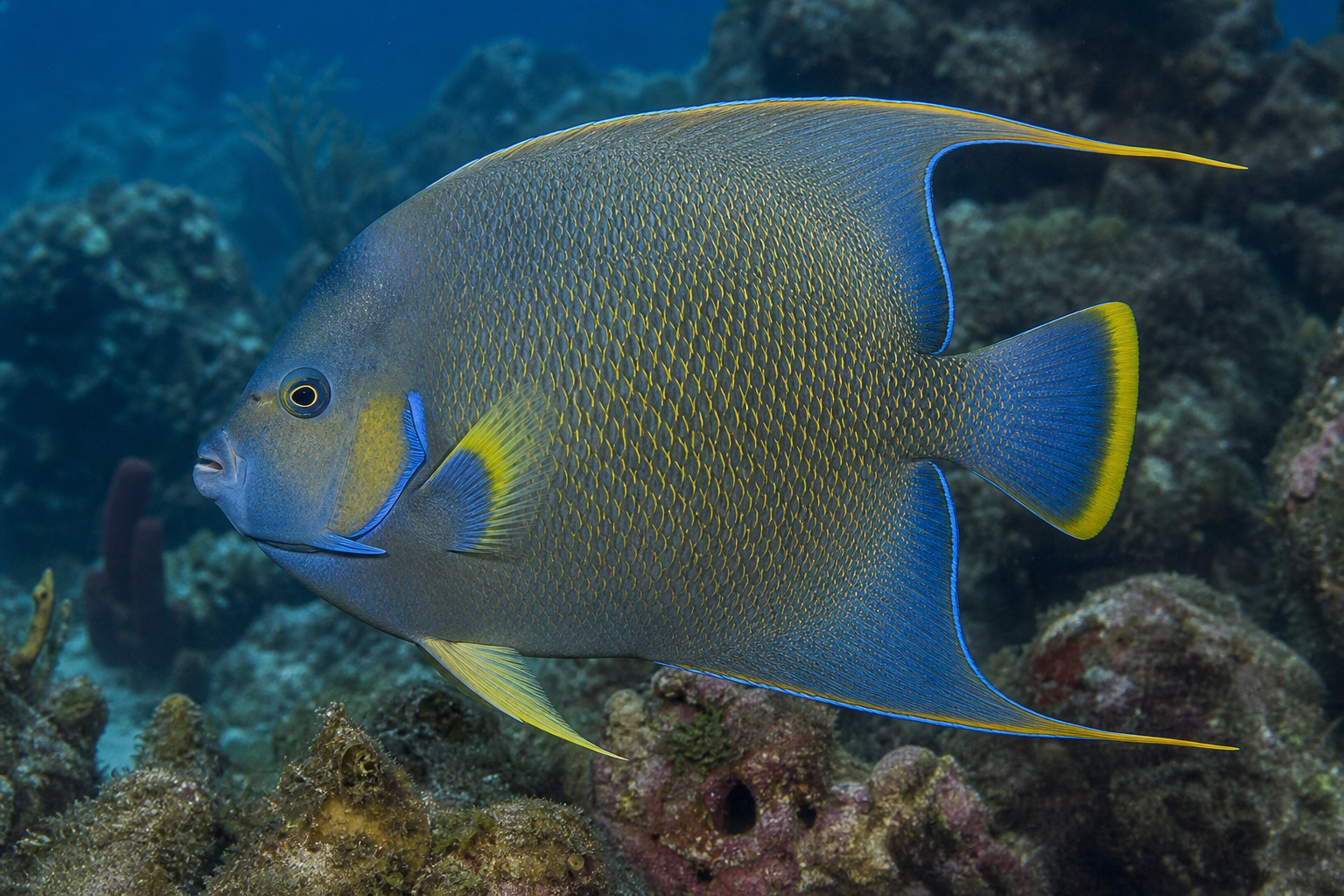 Blauer Kaiserfisch