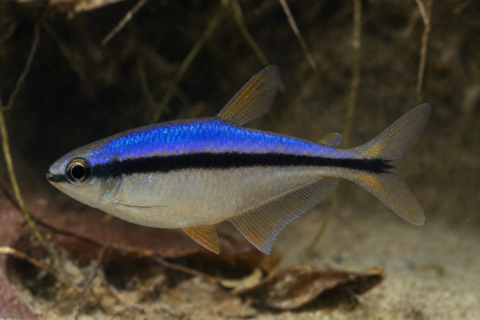 Blue emperor tetra