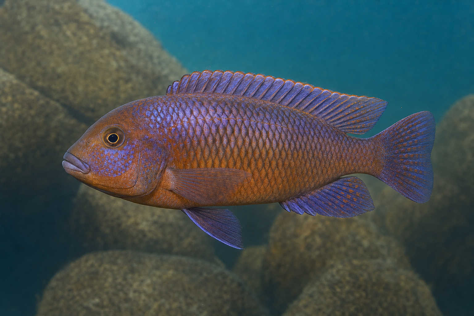 Pyszczak rdzawy (Iodotropheus sprengerae)