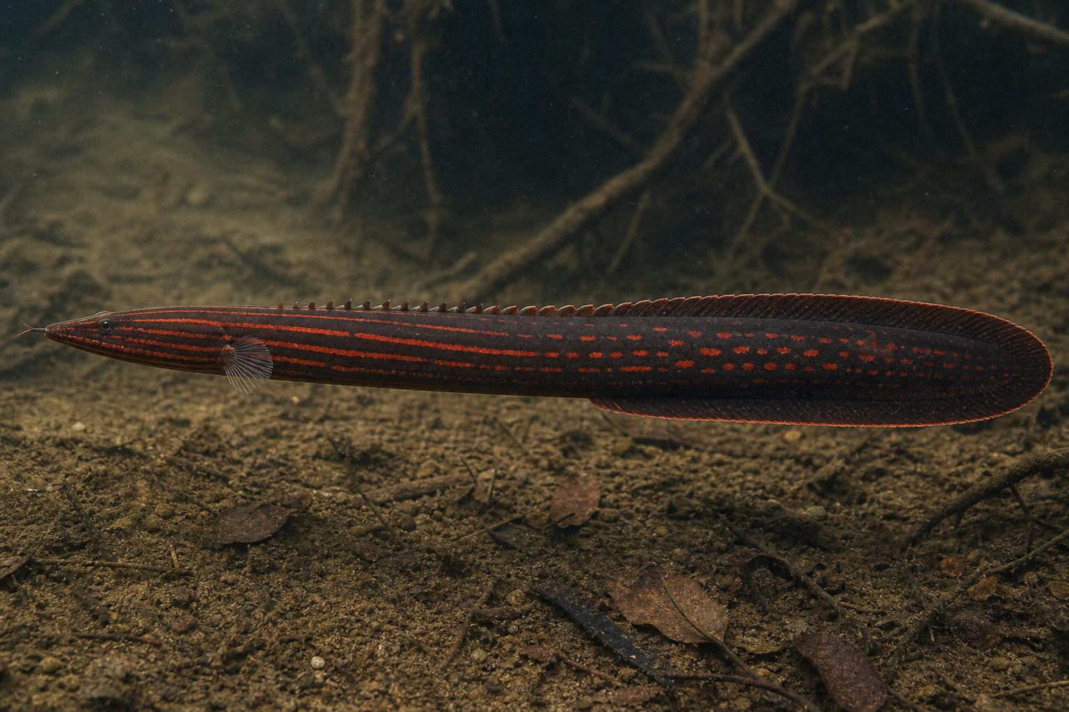 Węgorz ognisty (Mastacembelus erythrotaenia)