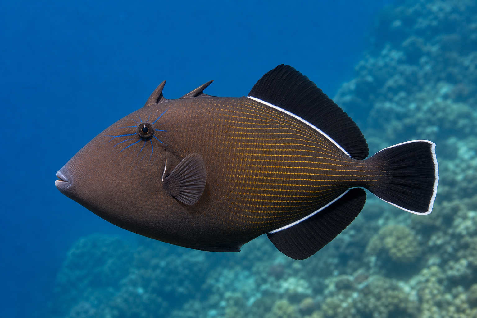 Indian triggerfish (Melichthys indicus)