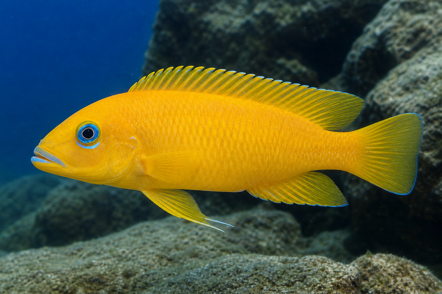 Ciclide limone (Neolamprologus leleupi)