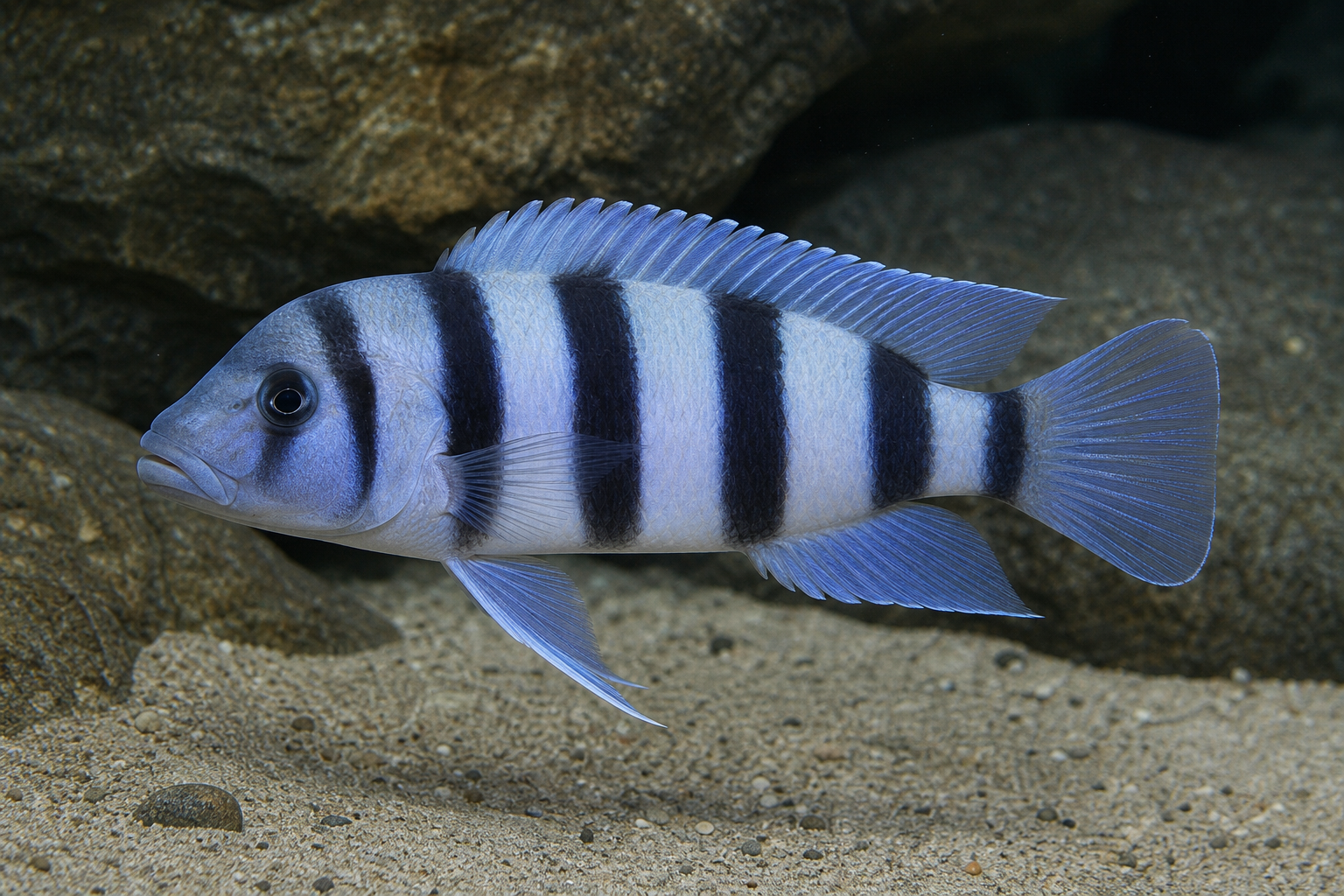 Five-bar cichlid (Neolamprologus tretocephalus)