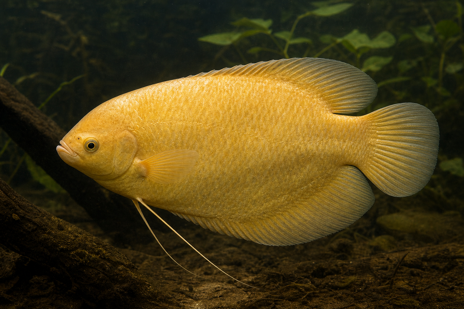 Gourami-gigante dourado (Osphronemus goramy)