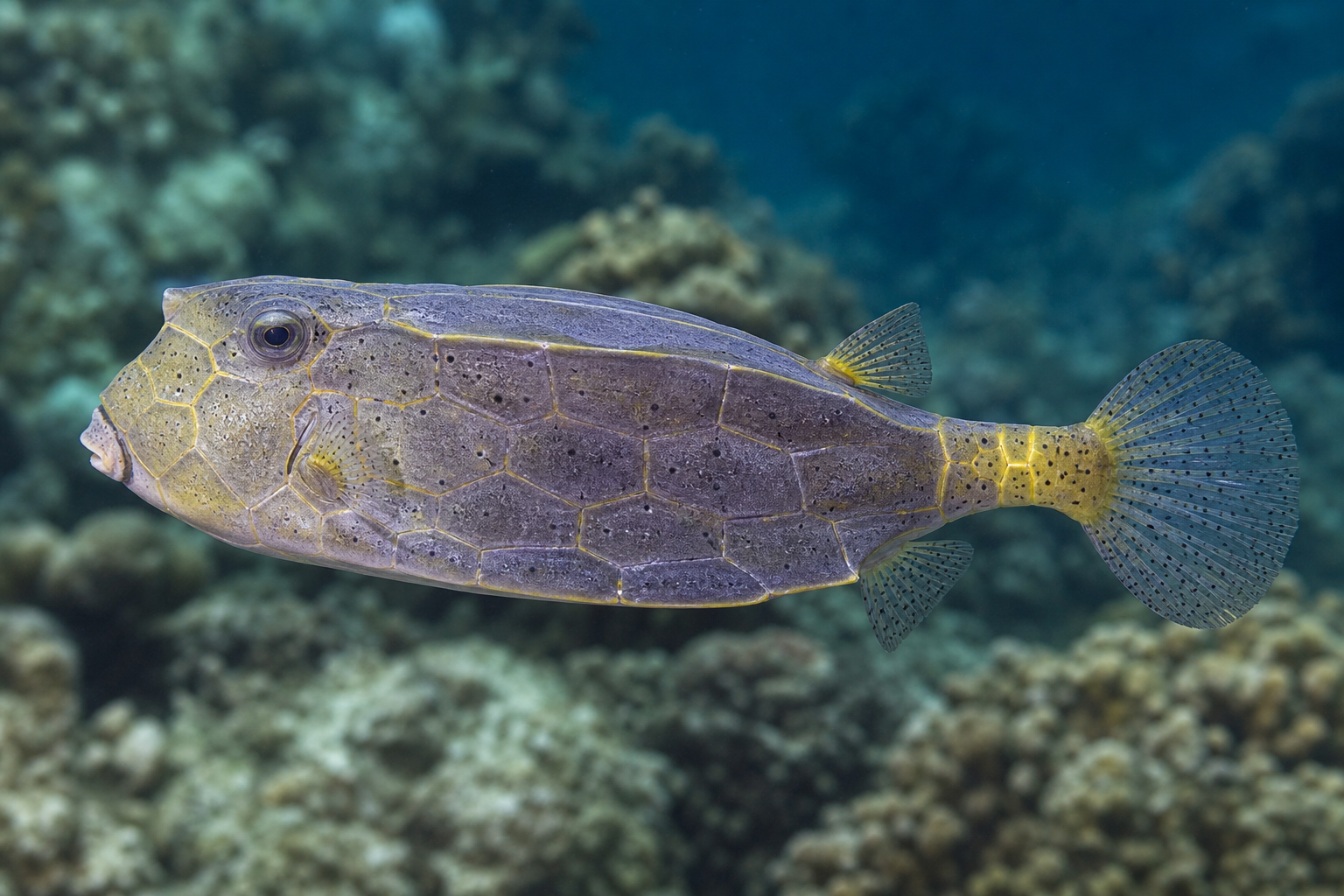 Gelber Kofferfisch (Ostracion cubicum)