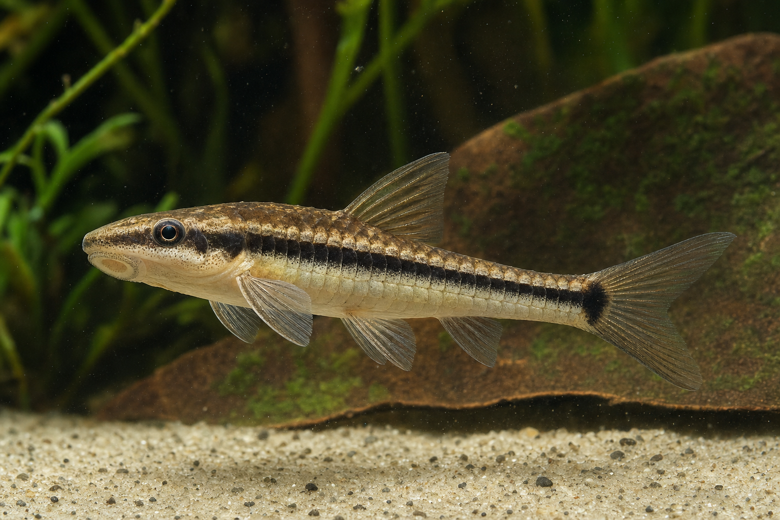 Zwerg-Ohrgitterharnischwels (Otocinclus affinis)