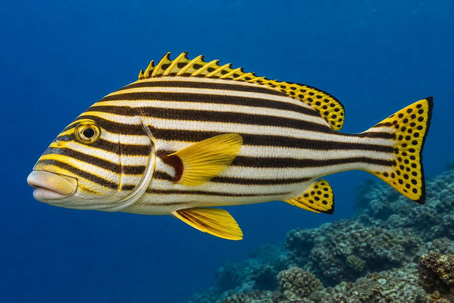 Oriental sweetlips (Plectorhinchus orientalis)