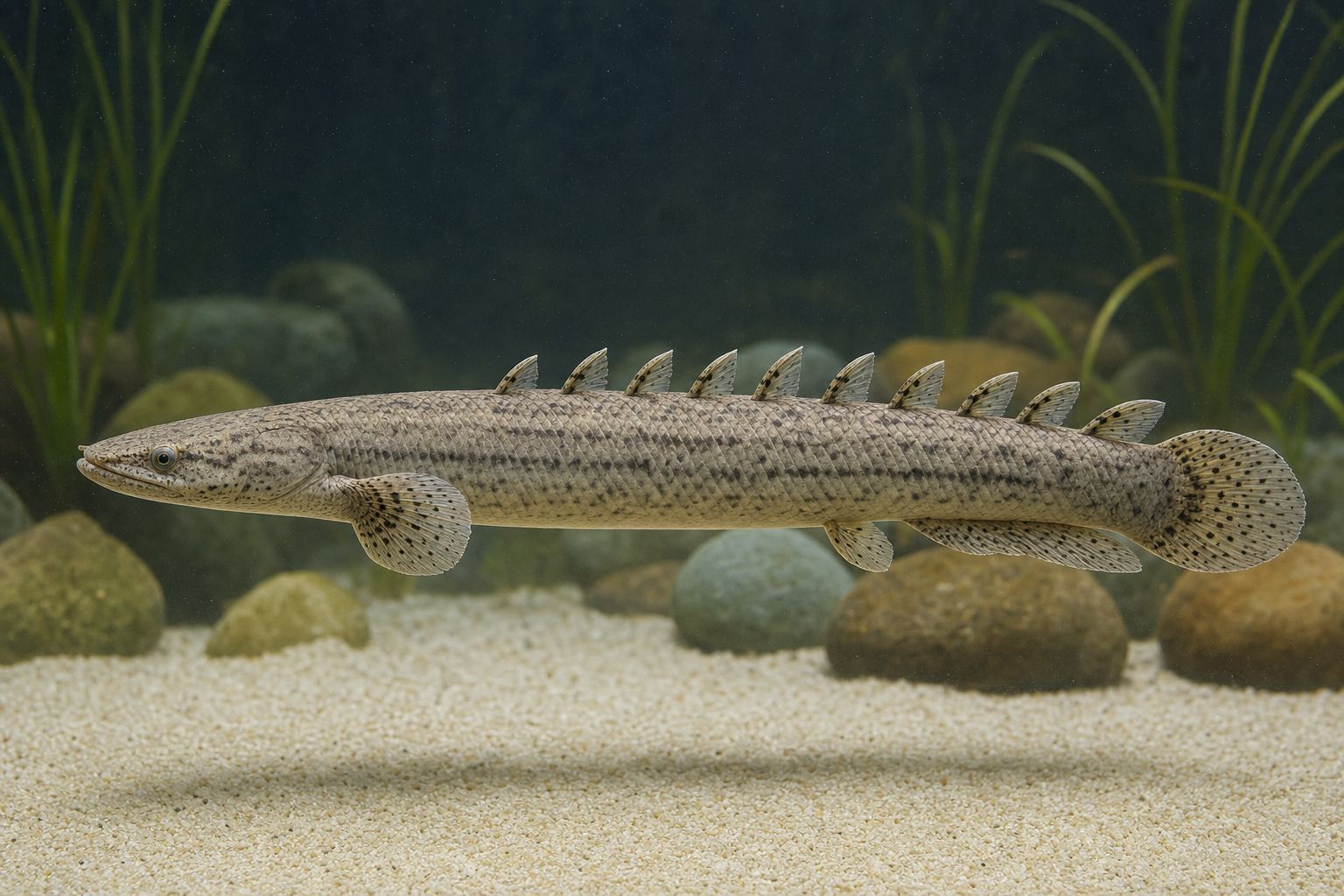 Bichir del Senegal (Polypterus senegalus)