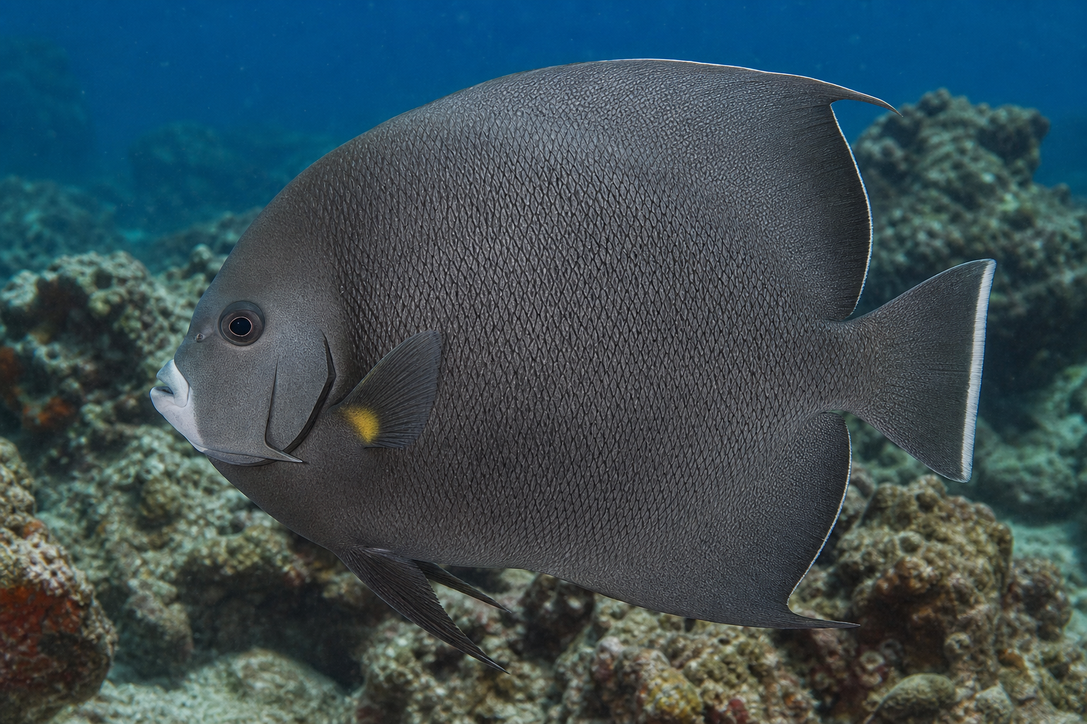 Grauer Kaiserfisch