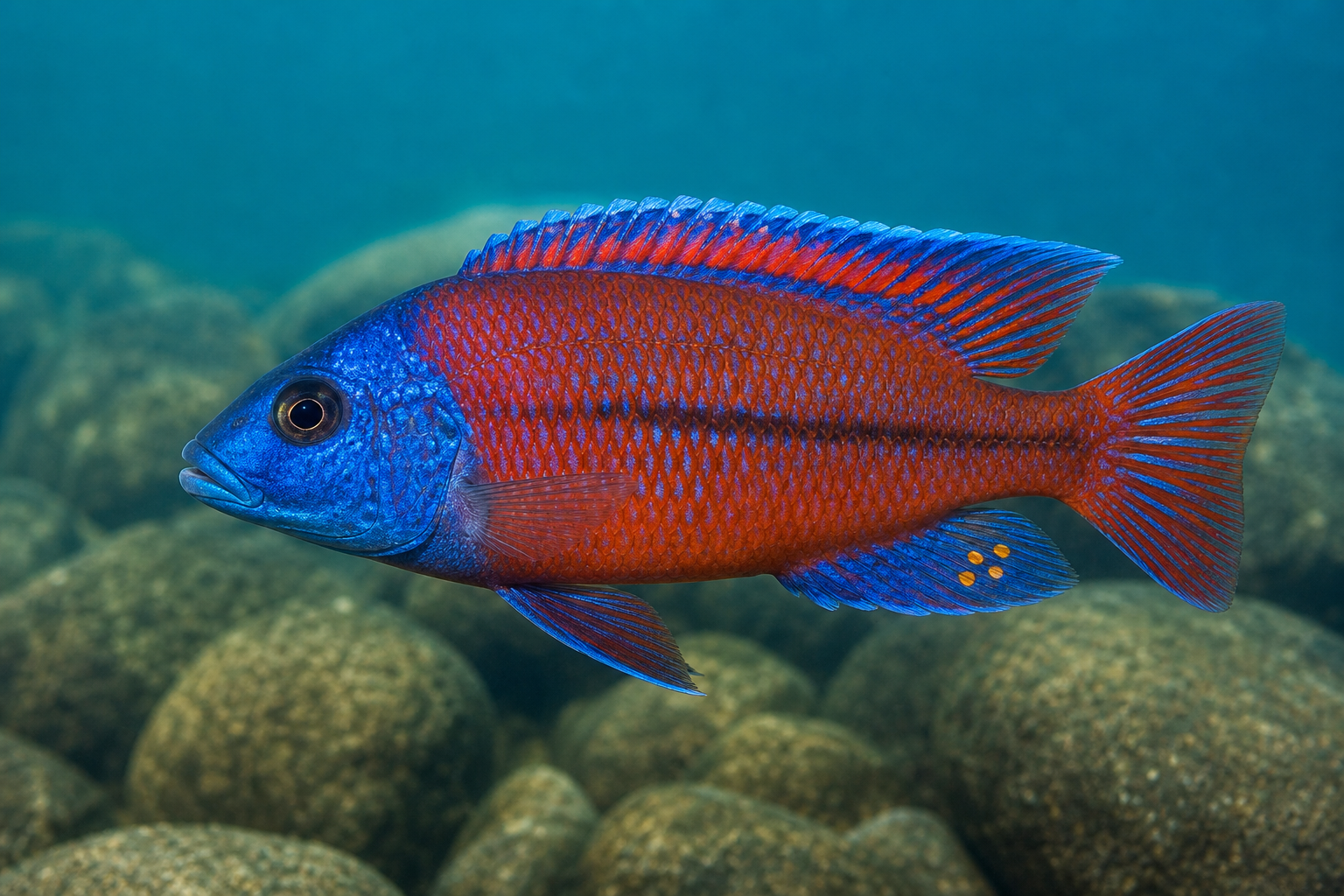 Pielęgnica czerwona cesarzowa (Protomelas taeniolatus)