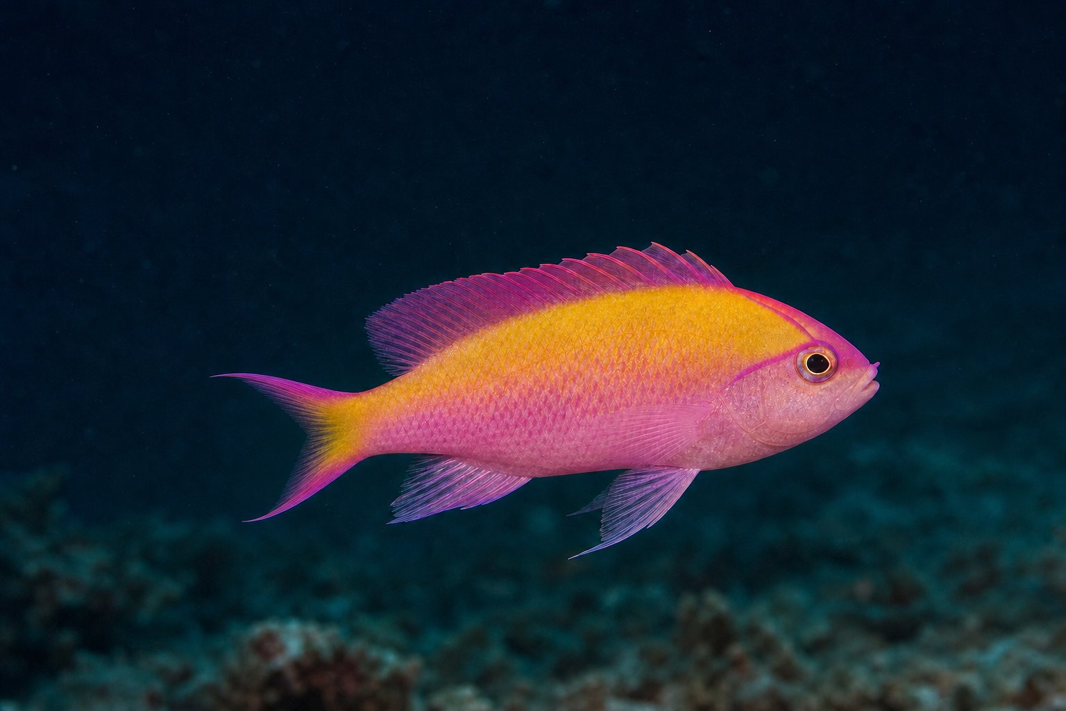 Gelbflossen-Fahnenbarsch (Pseudanthias parvirostris)