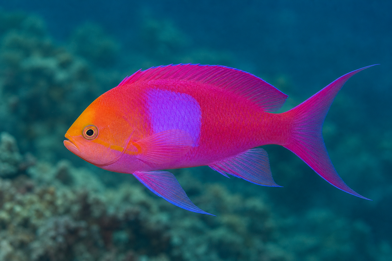 Rechteck-Fahnenbarsch (Pseudanthias pleurotaenia)