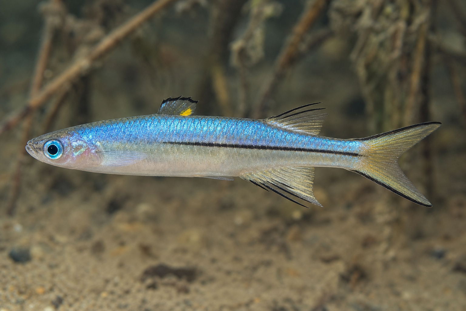 Blaues Rücken-Blauauge