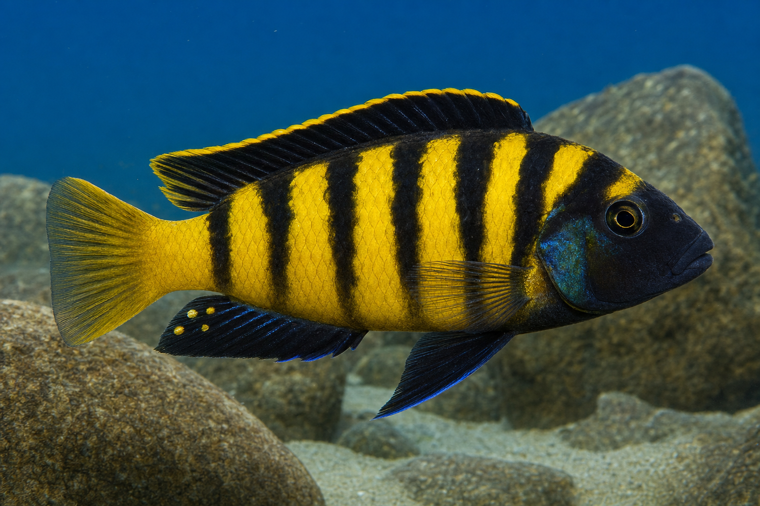 Pyszczak złoty karłowaty (Pseudotropheus flavus)