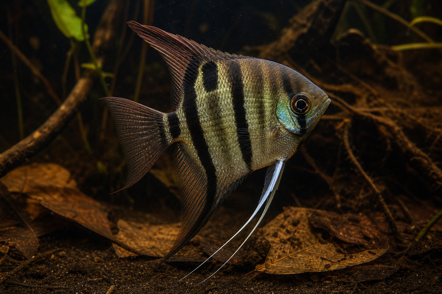 Escalar de Leopold (Pterophyllum leopoldi)