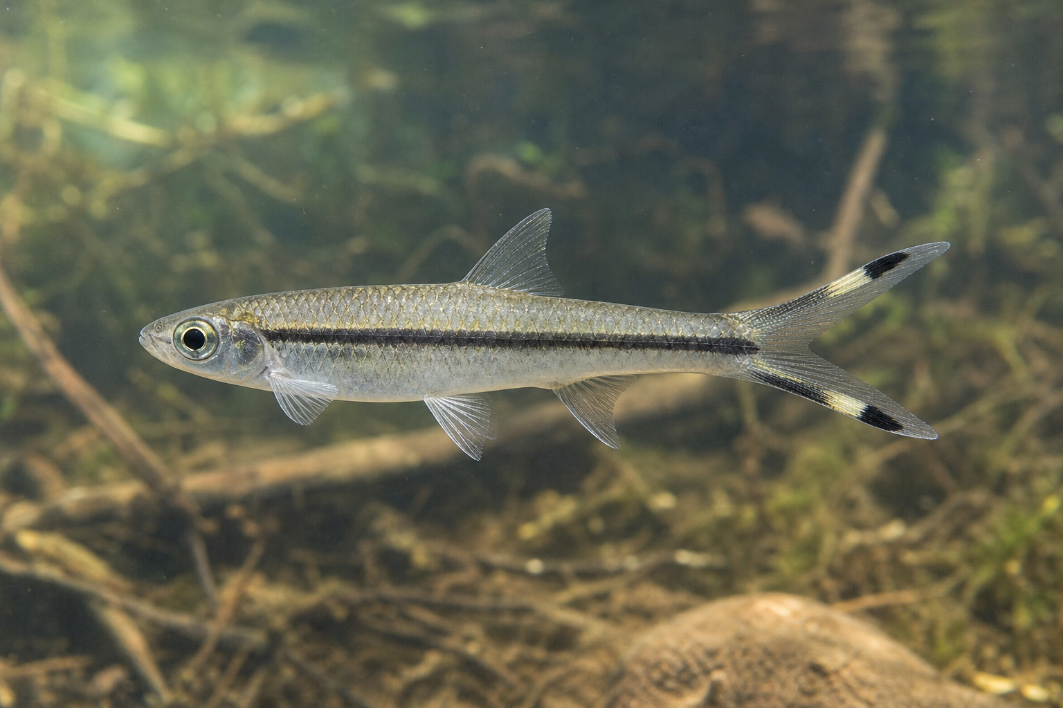 Rasbora tijera (Rasbora trilineata)