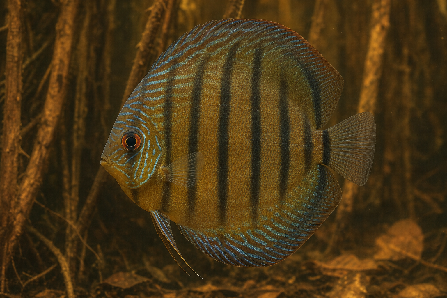 Discusvis (Symphysodon aequifasciatus)
