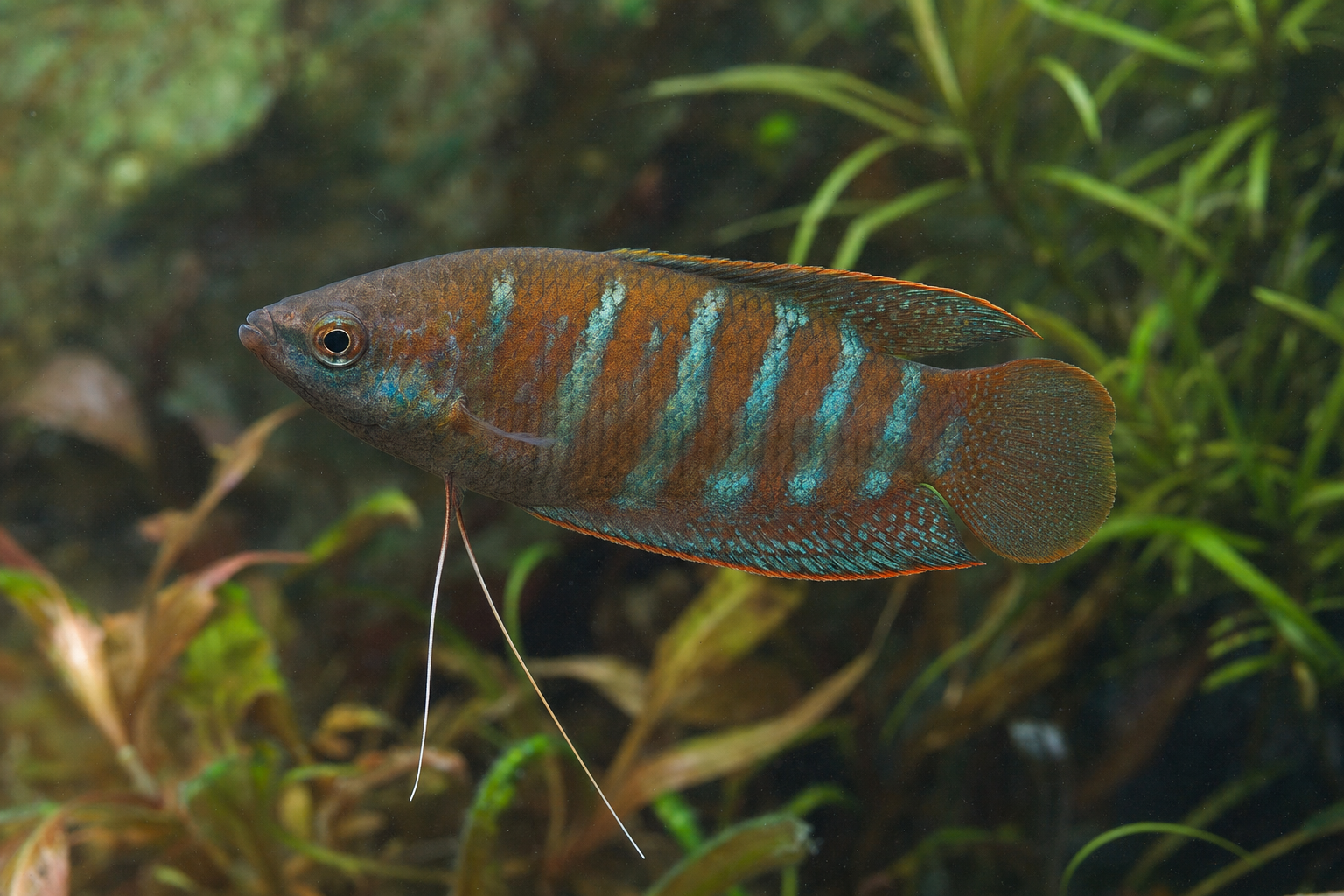 Gurami de labios gruesos (Trichogaster labiosa)