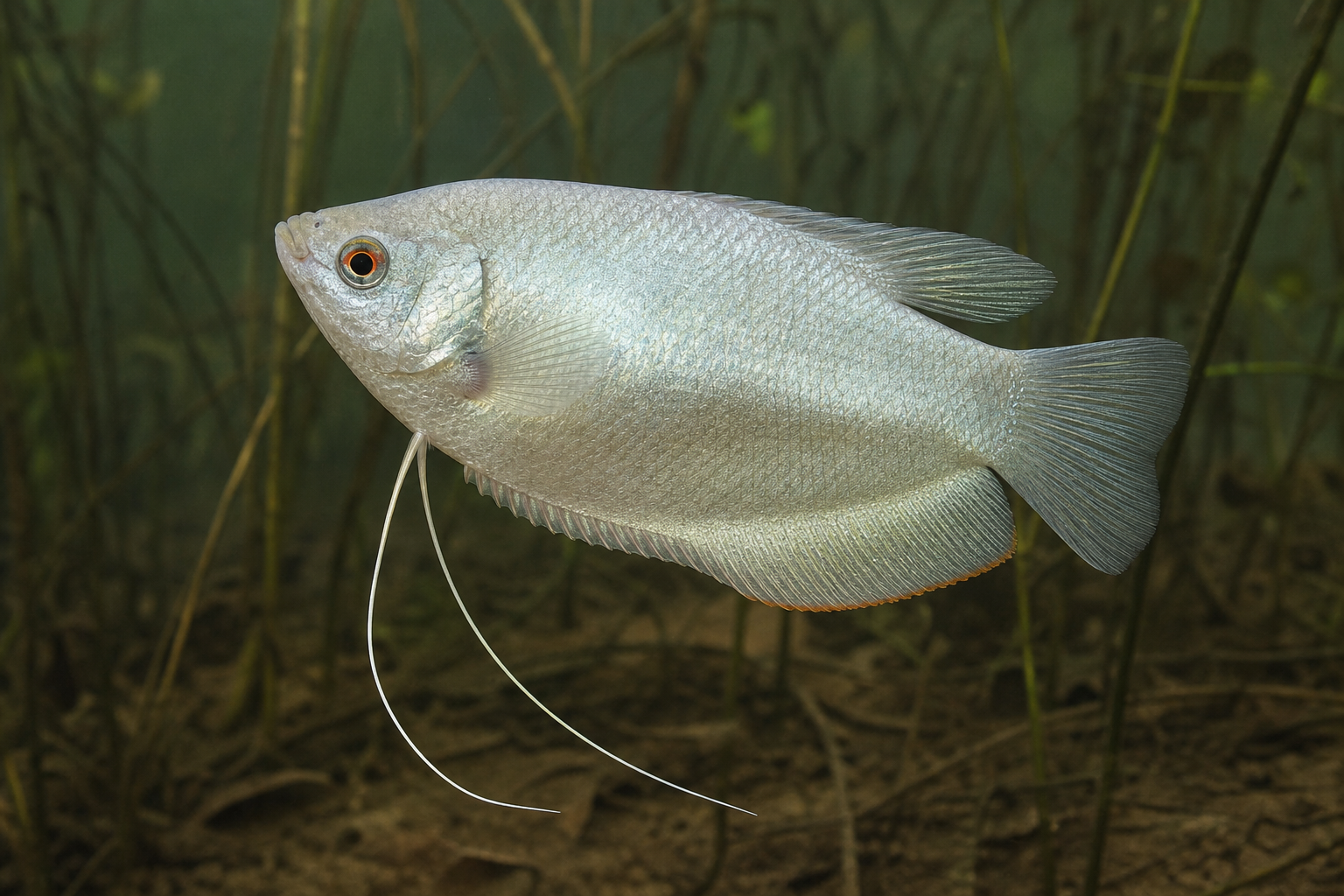 Maanlichtgoerami (Trichopodus microlepis)