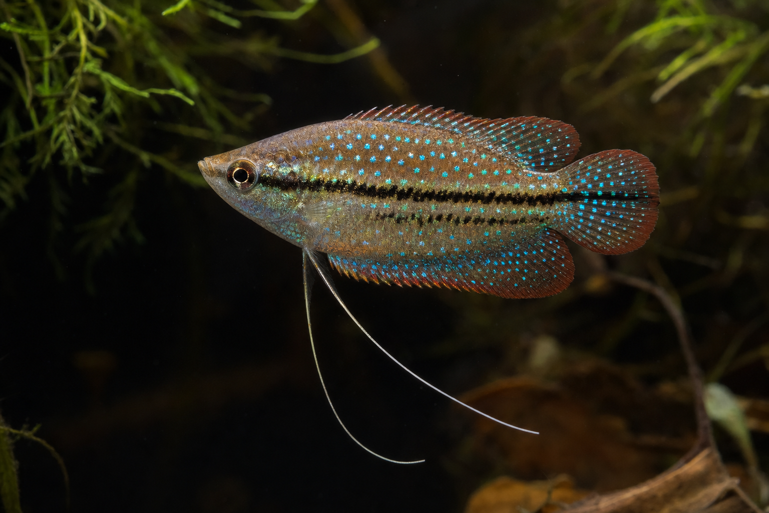 Gourami nain grogneur (Trichopsis pumila)