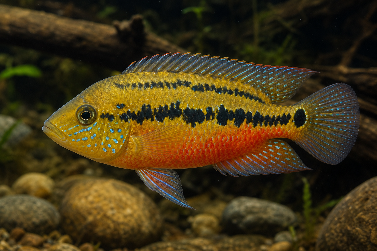 Ciclide di Salvin (Trichromis salvini)